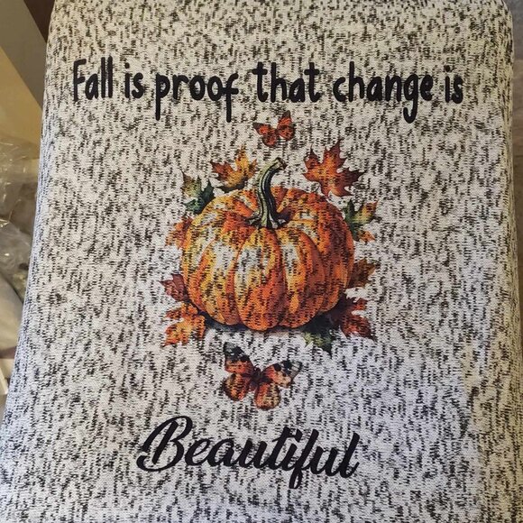 Fall is proof that change is Beautiful Blanket - Picture 1 of 6